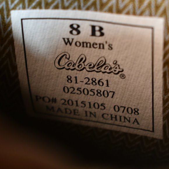 * CABELAS Waterproof Mid Leather Hiking Boot 8 - Picture 16 of 16